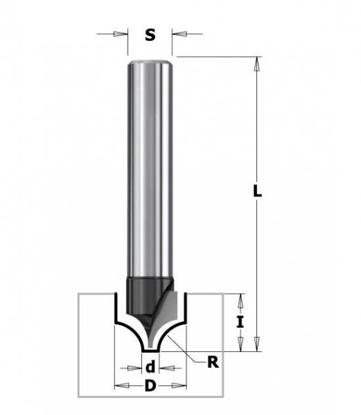 Fraise pour profil gorge Ø38,1mm CMT